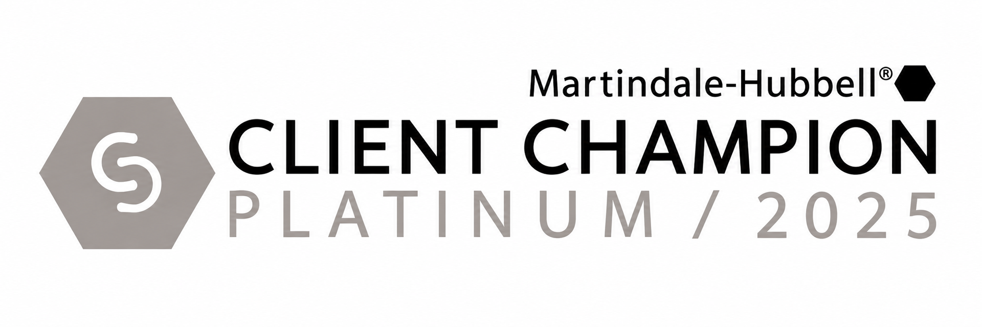 martinda-hubbel Client Champion Platinum 2025 award
