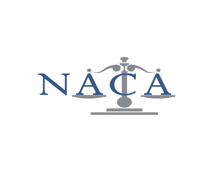 A logo for a law firm with a scale of justice on a white background.