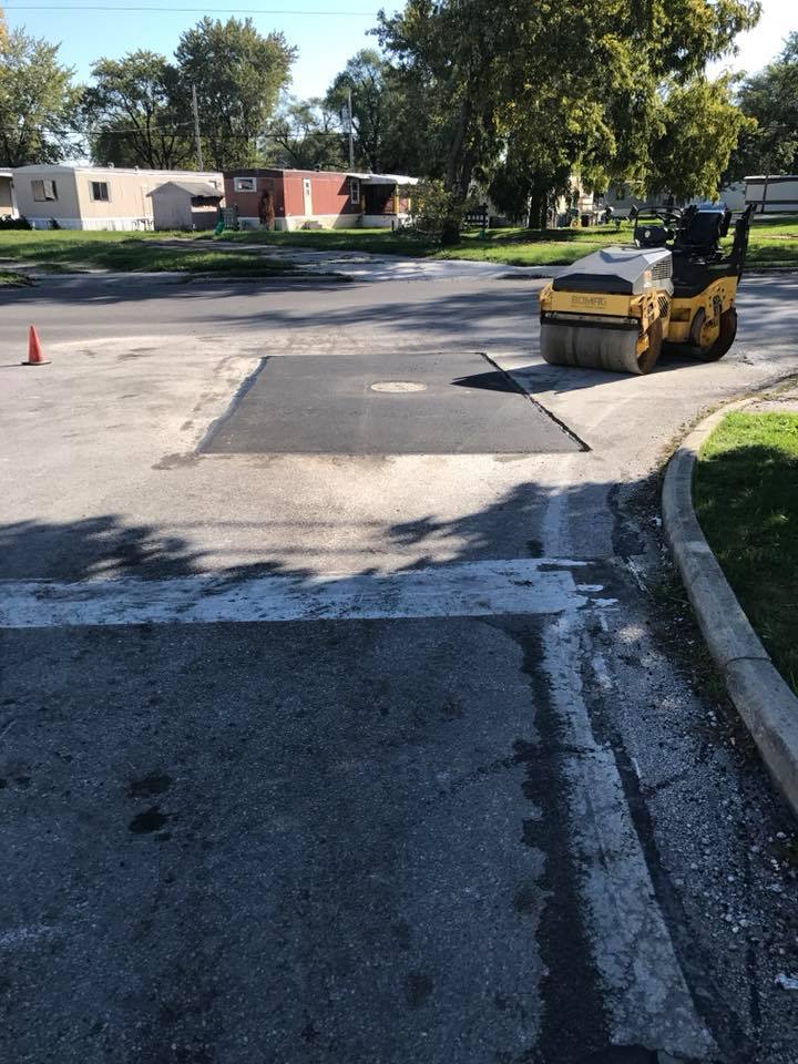New Asphalt At Residential Concrete— Northwood, OH — D & D Paving Inc.