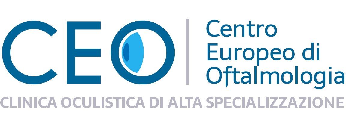 Logo per il Centro Europeo di Oftalmologia, clinica con l'acronimo CEO.