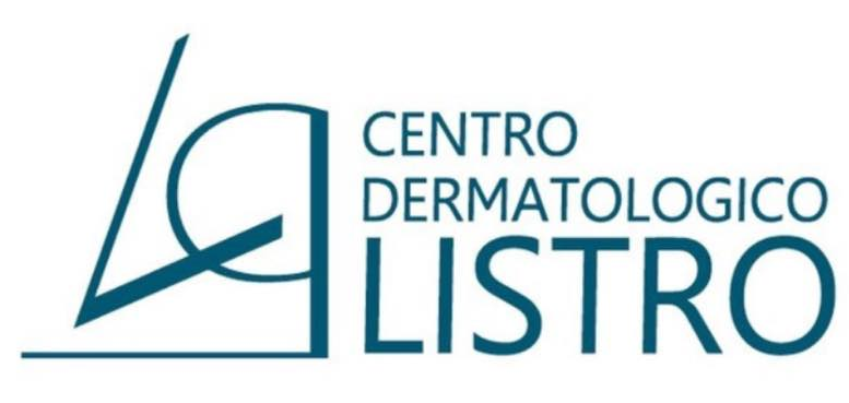 Logo del Centro Dermatologico Listro, testo verde acqua su sfondo bianco.