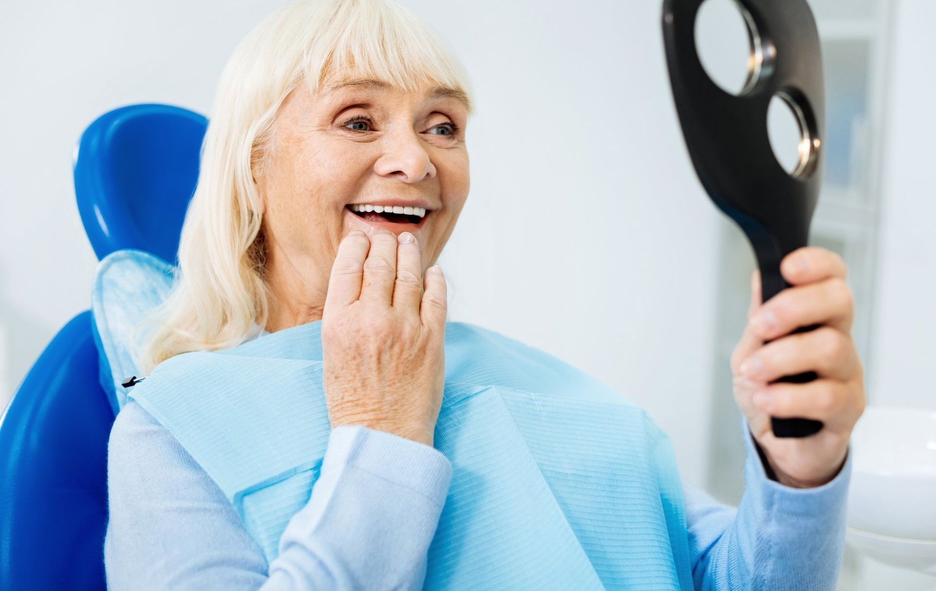 Happy elderly couple