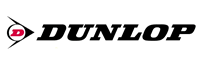 Dunlop logo with a red and yellow emblem and the word