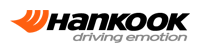Hankook tires logo with an orange and white streak on the left. Black text. | Dave's Automotive LLC