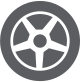 Gray car wheel. | Dave's Automotive LLC