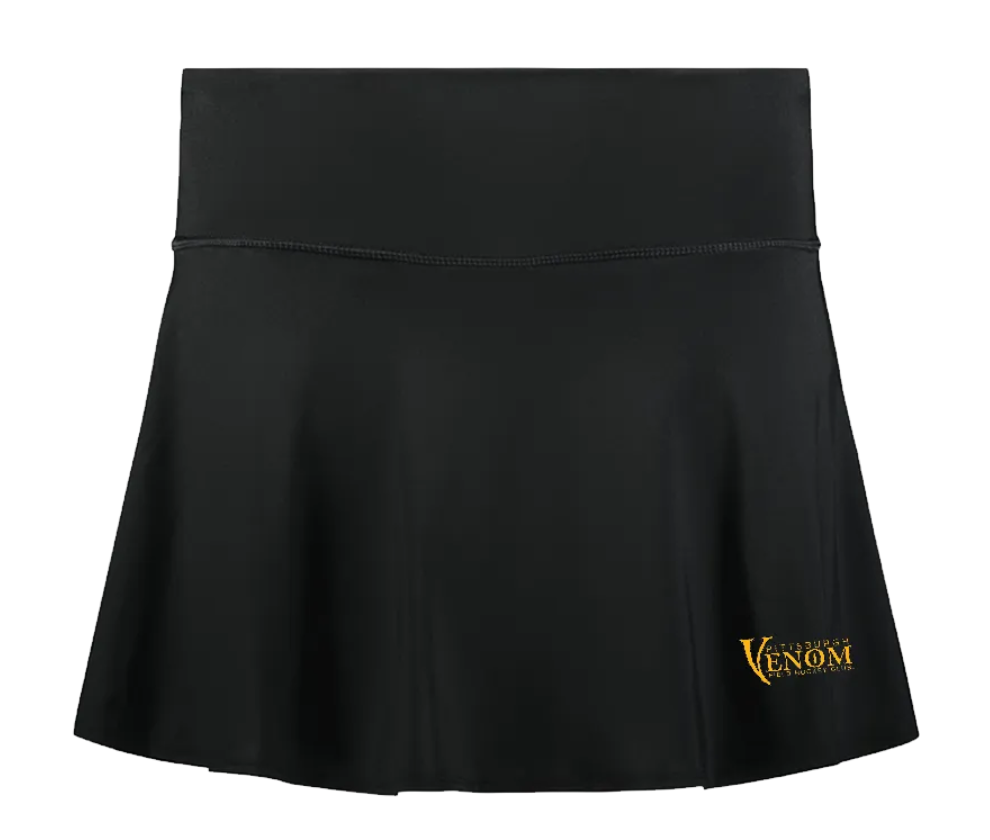 Reversible black and white Pittsburgh Venom FC pinney showing outside and inside views.