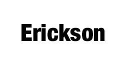 Black text reading “Erickson” on a white background