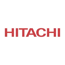 Red HITACHI logo on a white background