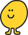 A yellow balloon with a smiley face on it