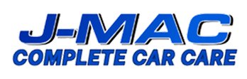 J-Mac Complete Car Care blue logo with stylized text on a white background