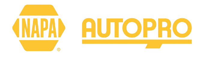 NAPA AutoPro logo in yellow on a white background