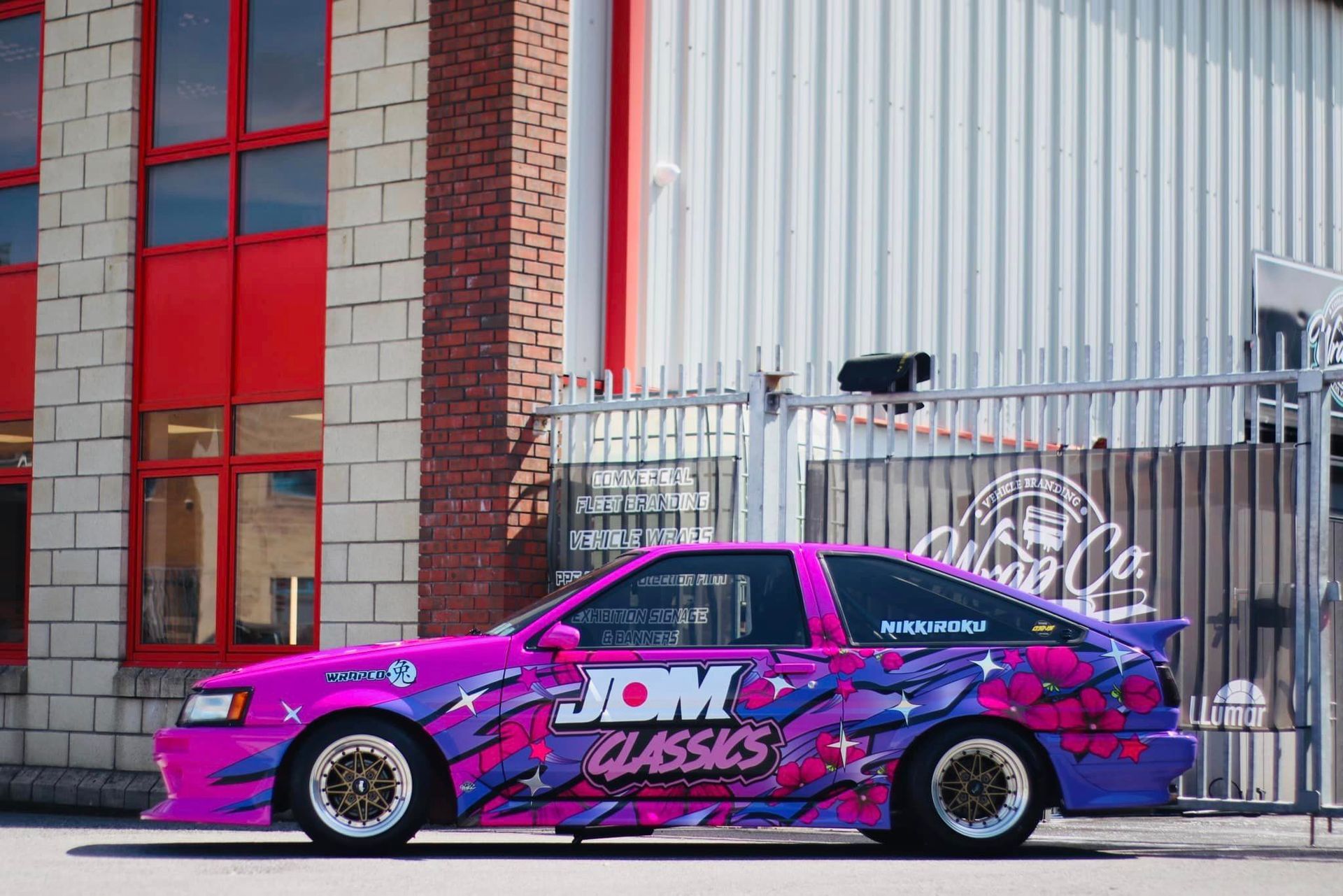 Drift car racecar livery by wrapco.ie in Ireland 