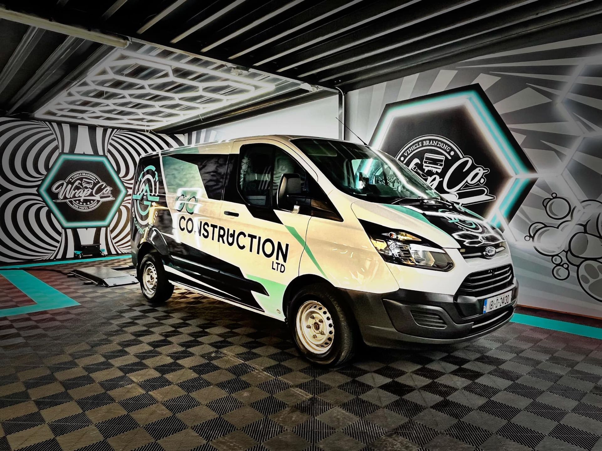 Small van with graphics by wrapco.ie