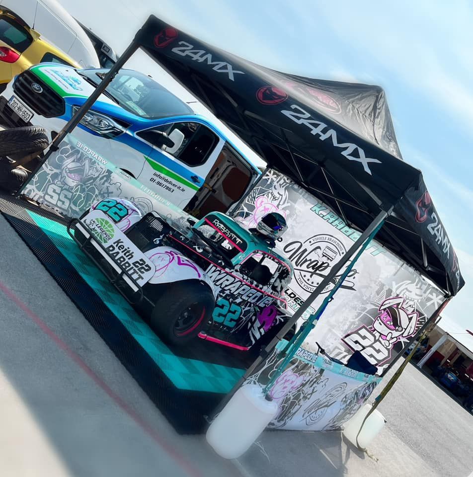 Racecar livery by wrapco.ie in Ireland 