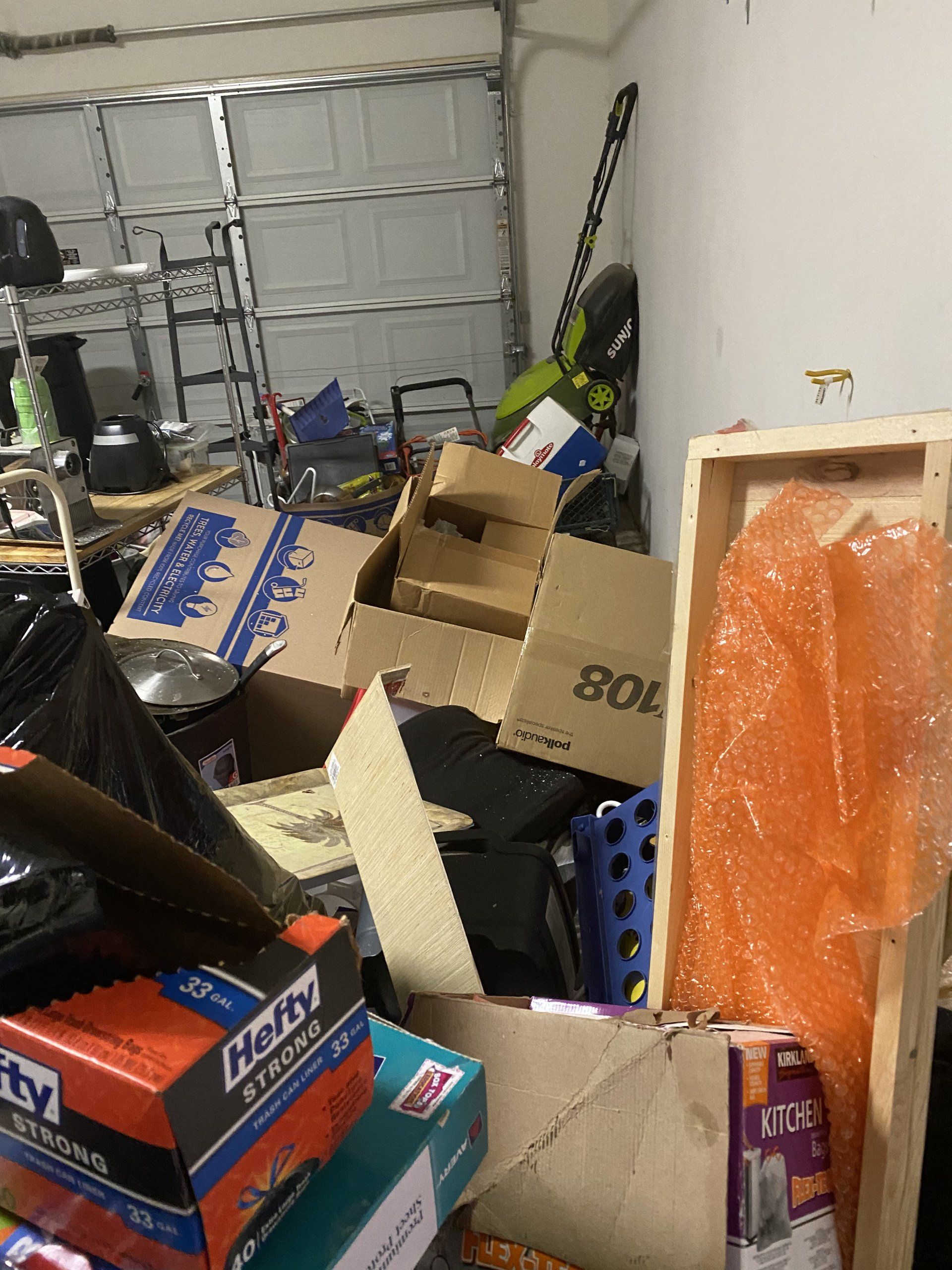 Hoarding situation, garage