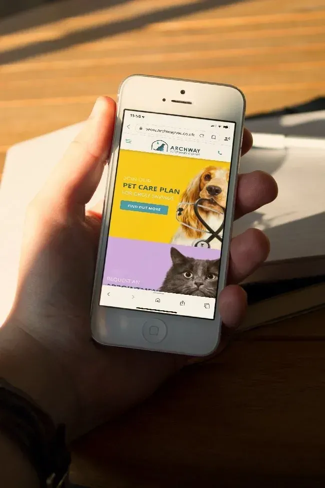 Website Design for Archway Vets, Chepstow