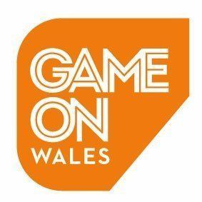 Orange Game On Wales logo with white text in a rounded square shape