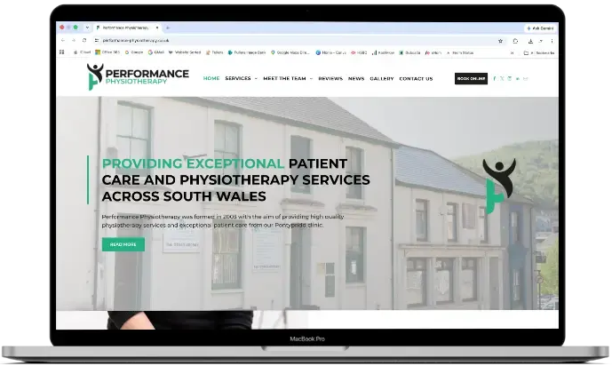 Performance Physiotherapy | Medical Care Logo & Website Design
