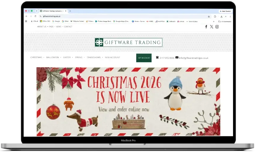 E-Commerce Website Design Portfolio | Giftware Trading