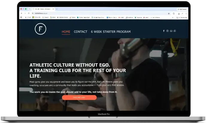 Gym Website Design | Website Portfolio