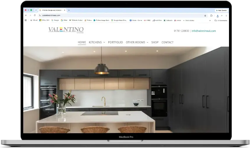 E-Commerce Website Design Portfolio | Valentino Kitchens