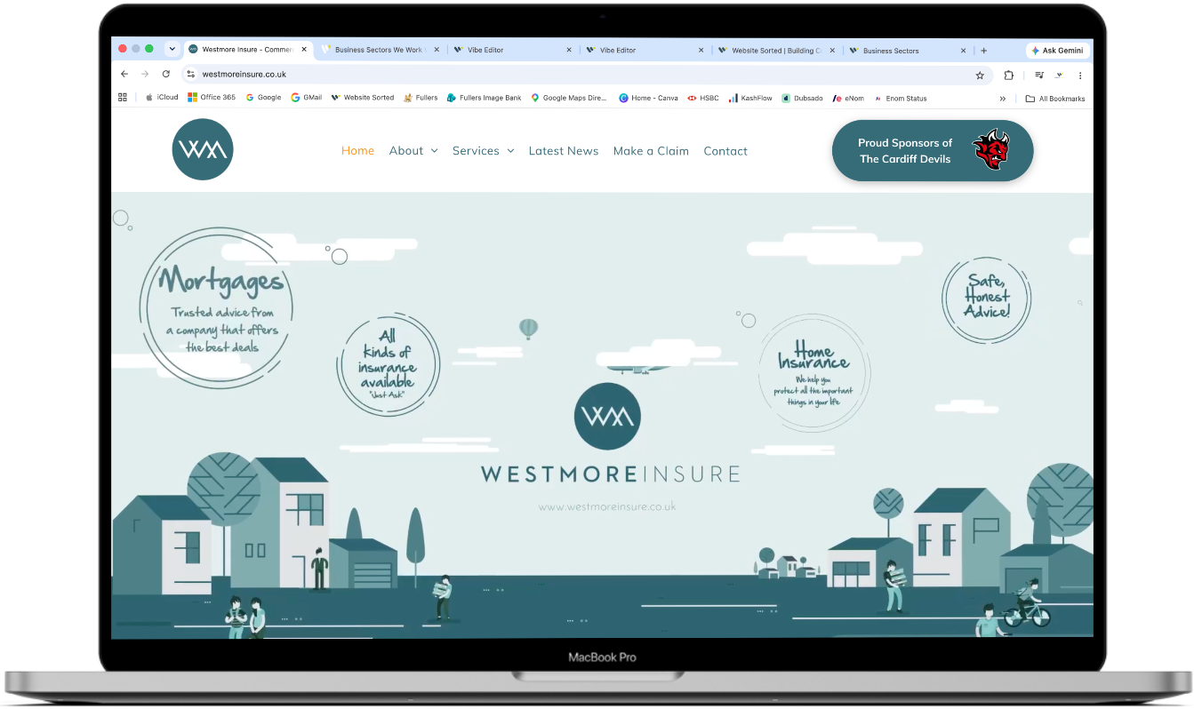 Insurance Services Website Design | Website Portfolio