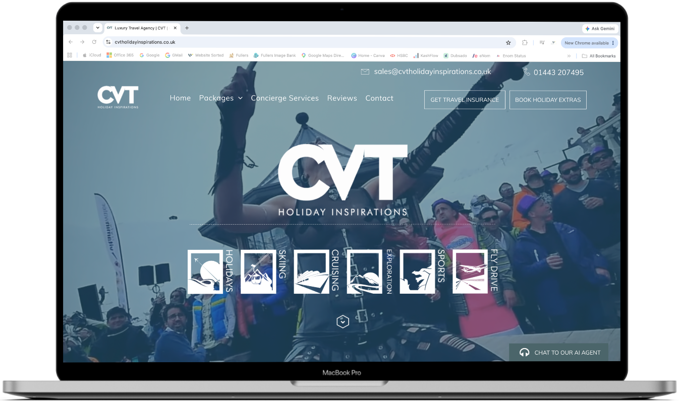 Travel & Toursim Website Design | Website Portfolio