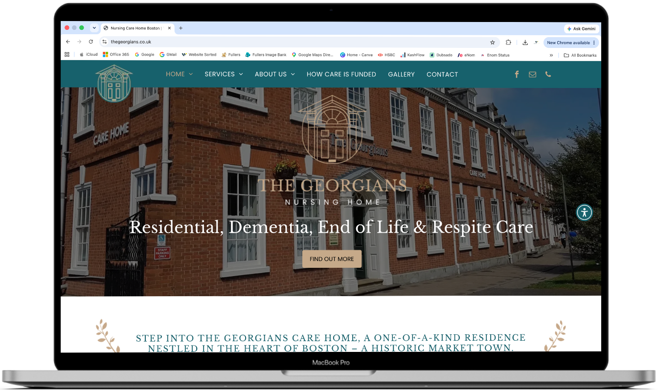 Care Home Website Design | Website Porfolio