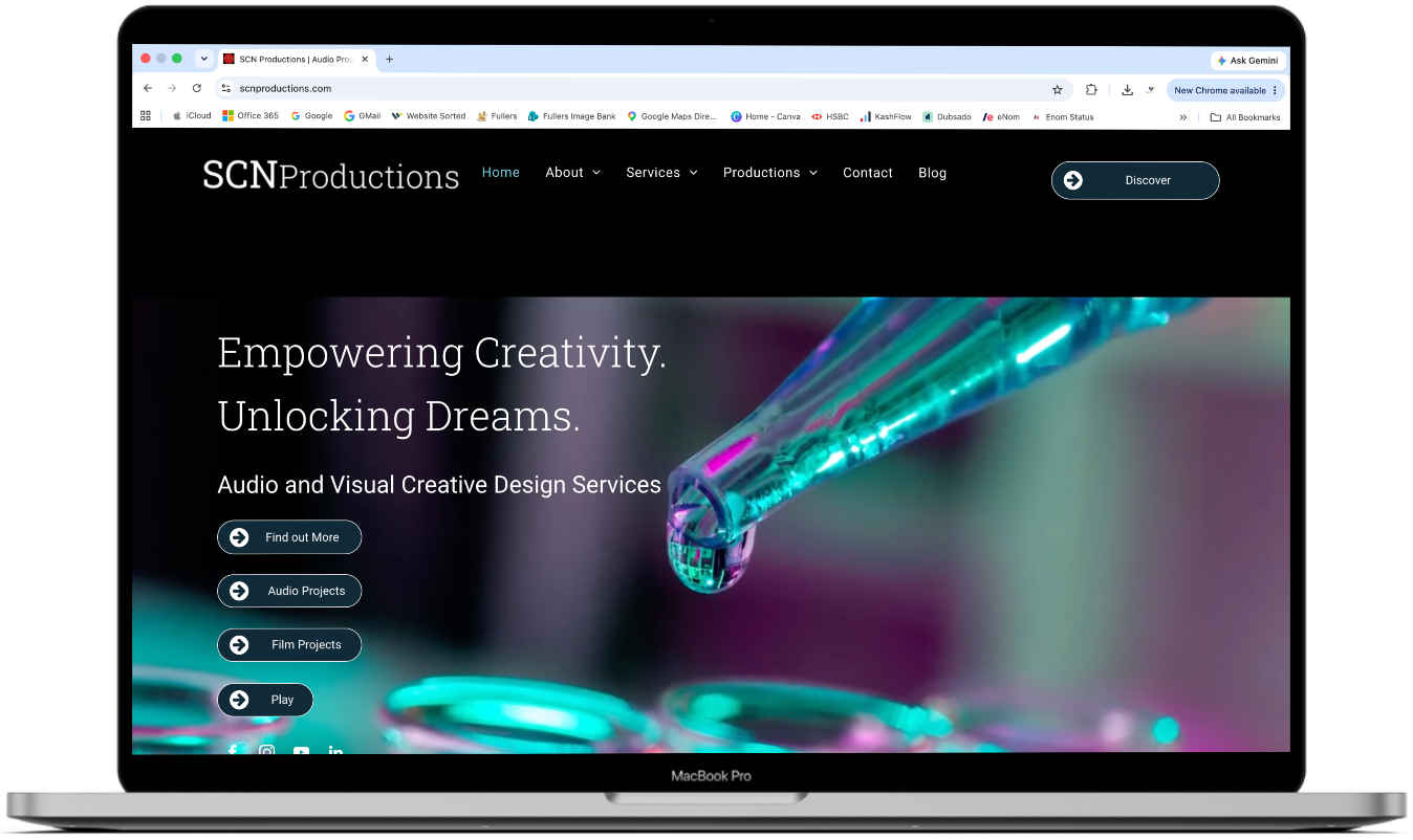 Film & Audio Production Website Design | Website Porfolio