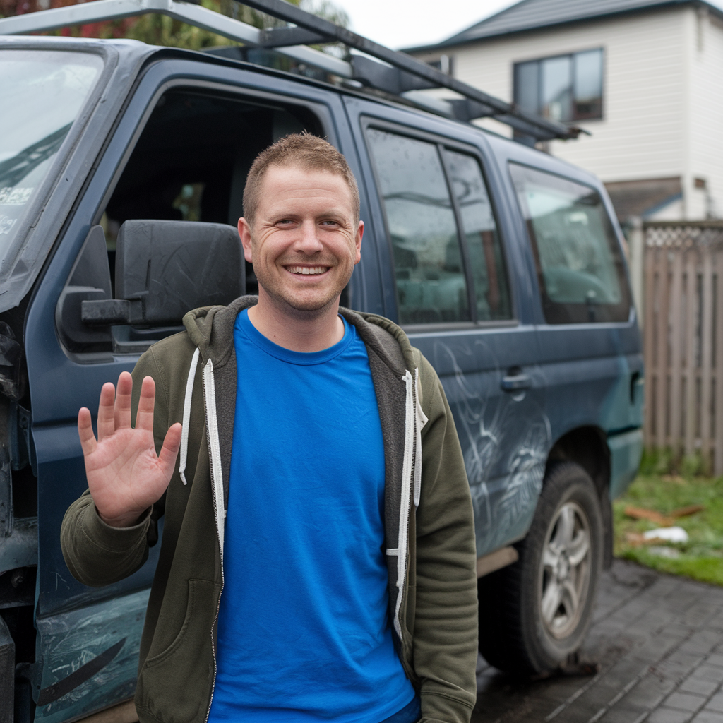 SUV that broke down is being taken back to the owners home in Upper Riccarton