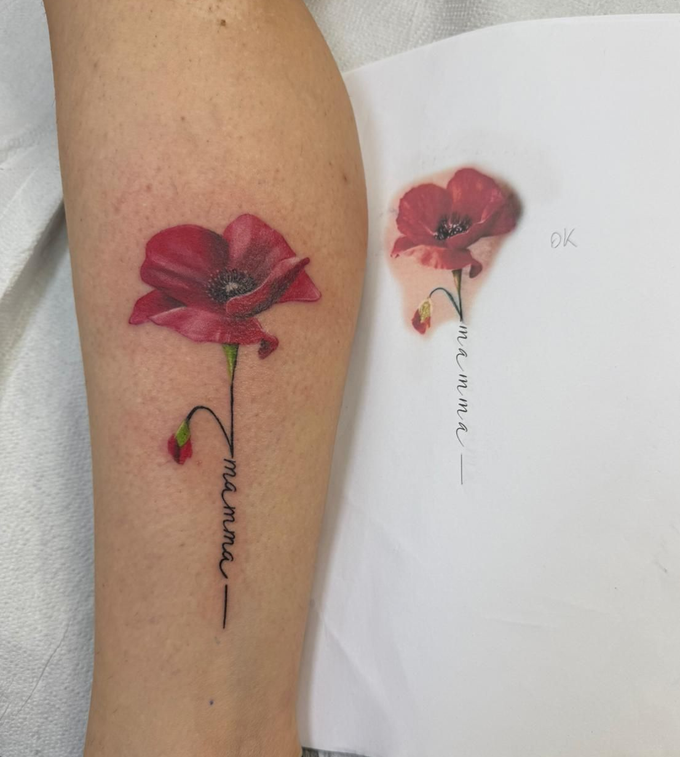 Progettazione del tattoo dal disegno