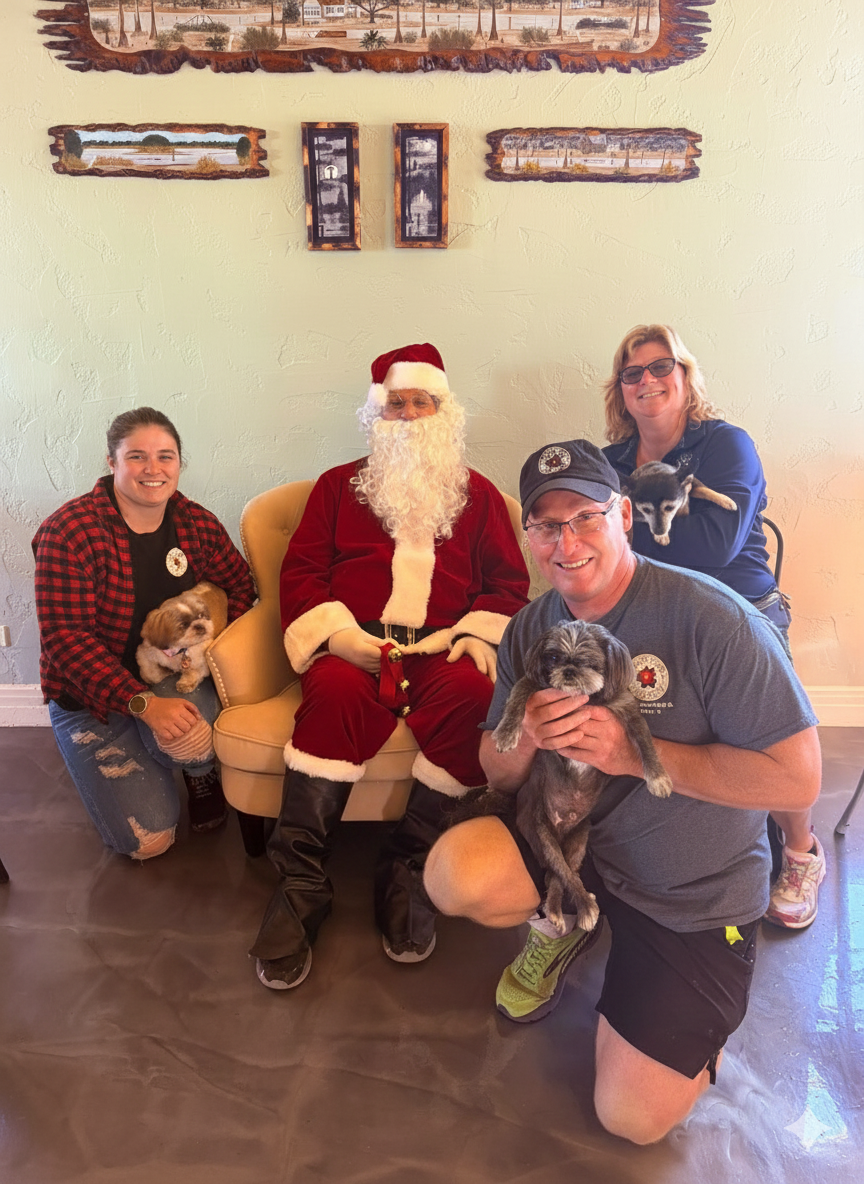 Family, pets, owners, santa, events