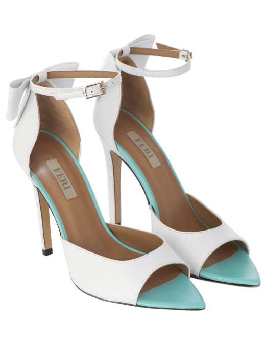 FERI - Brandy Heels - Turquoise & White