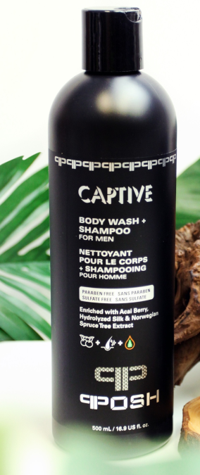 POSH CAPTIVE - Body Wash + Shampoo For Men
