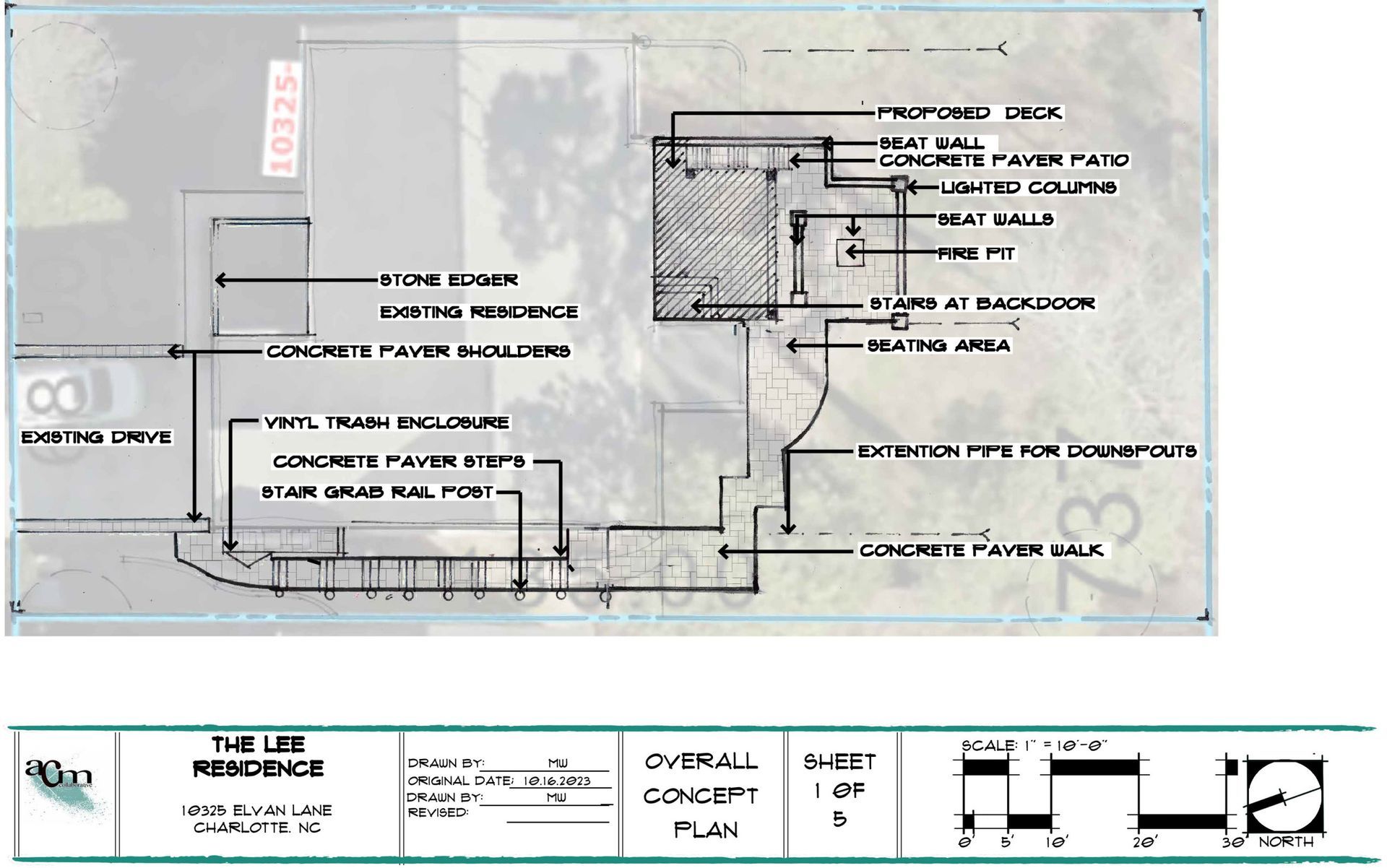Engineering blueprint with annotated elevation and section details on a light background.