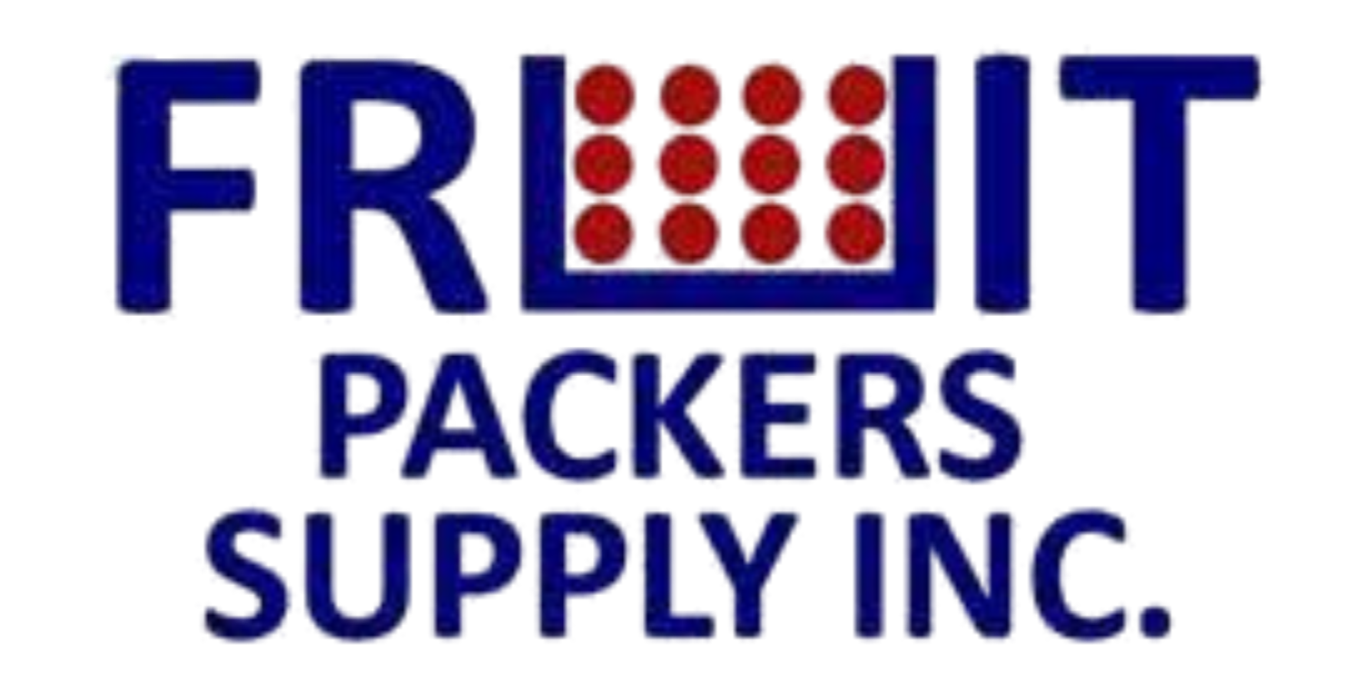 FRUIT PACKERS SUPPLY INC. logo with blue text and a red dot grid in the letter U