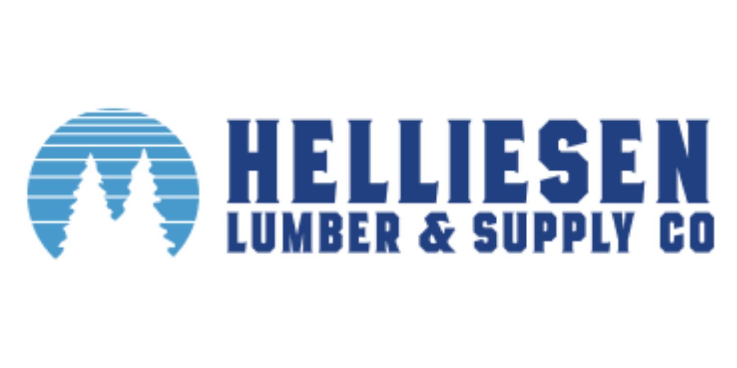 HELLIESEN Lumber & Supply Co. blue logo with circular tree icon