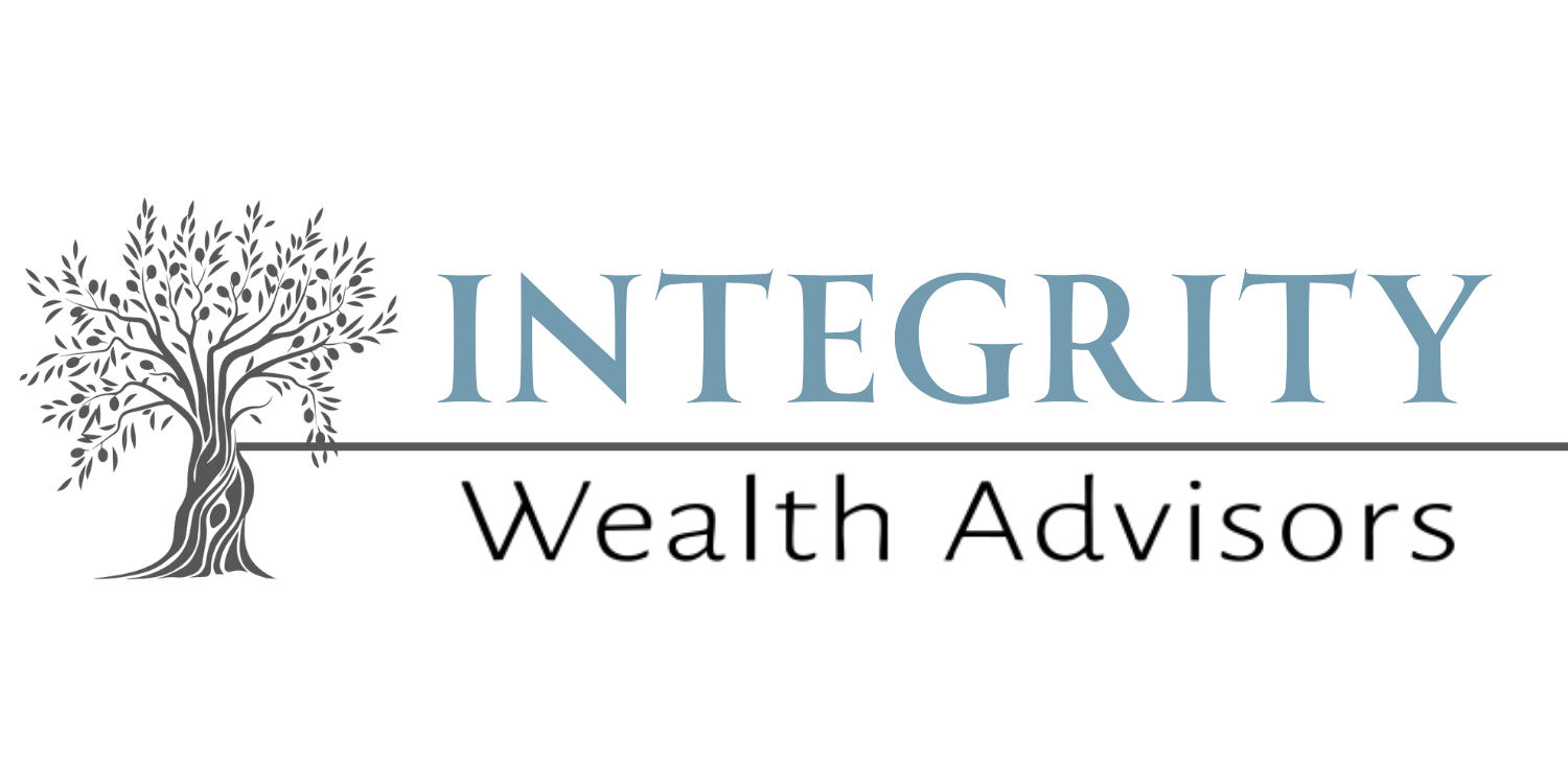 Integrity Wealth Advisors logo with gray tree icon and blue-gray text