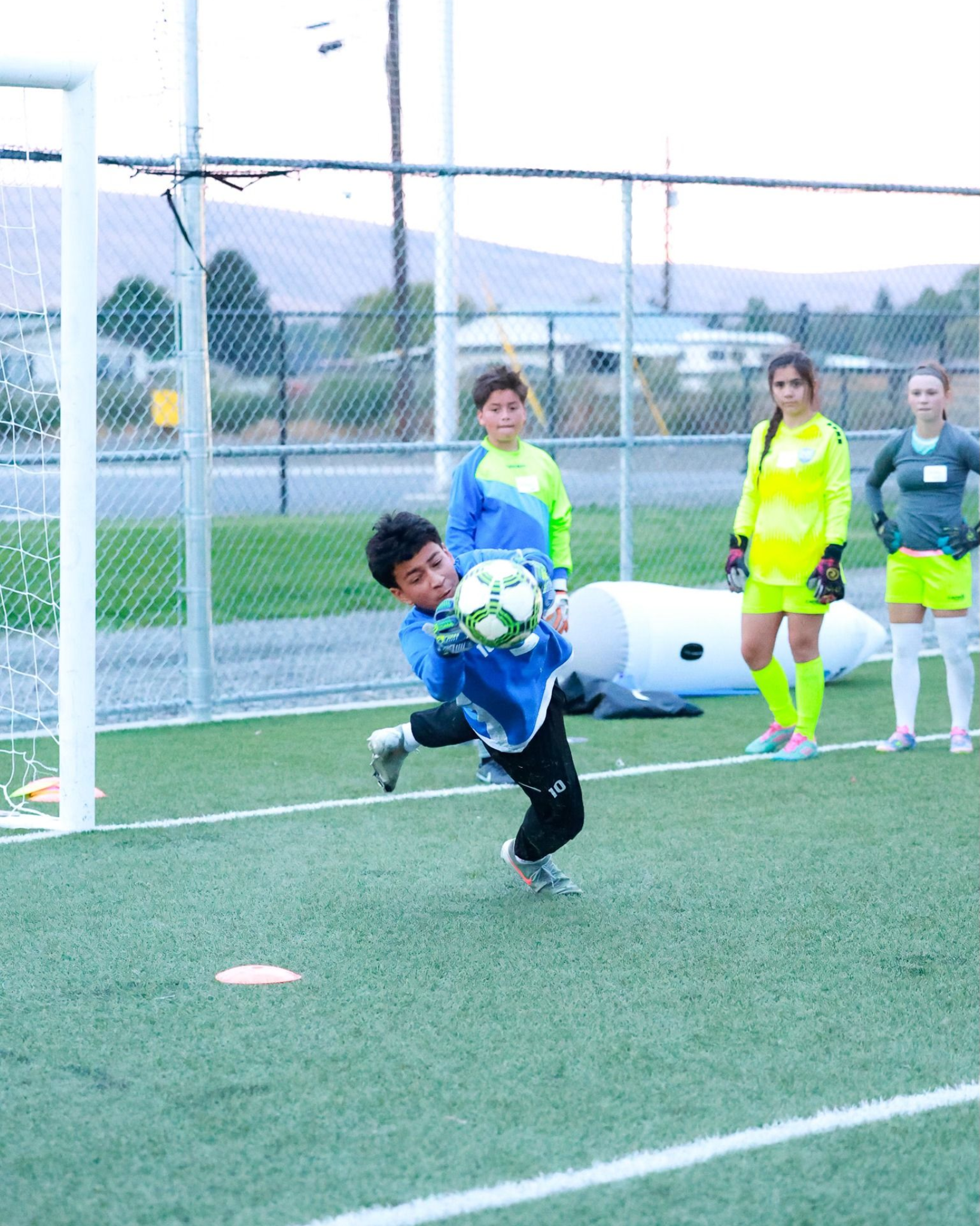 Young boy playing