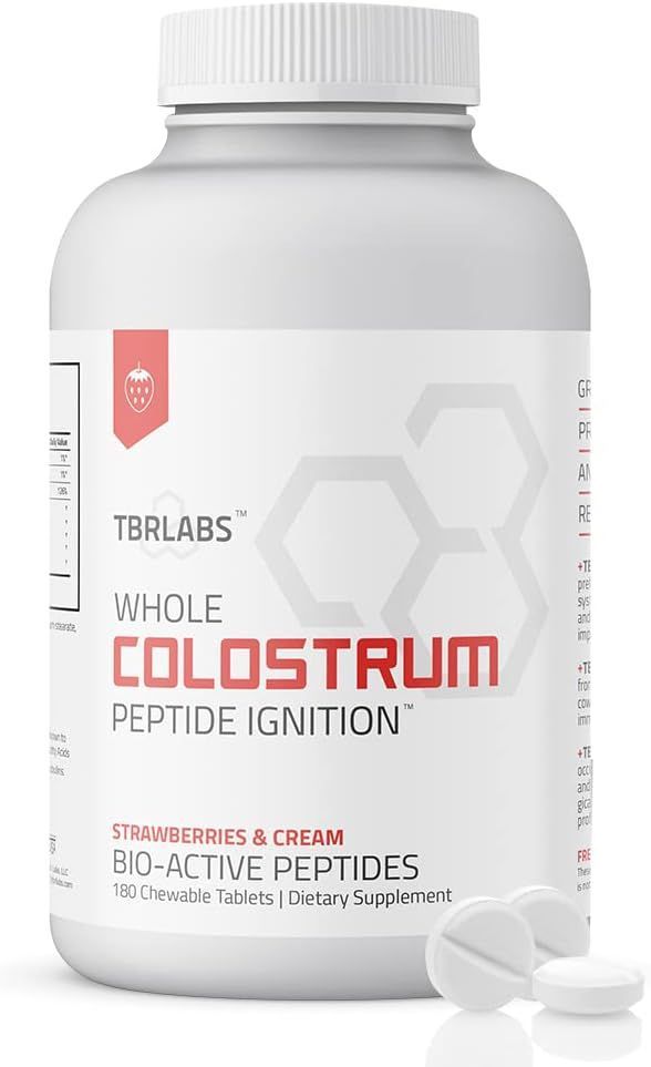 Colostrum (TBR Labs) 450 mg- Chewable- Strawberry & Cream- 180 ct