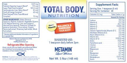 Total Body Nutrient - 30 servings