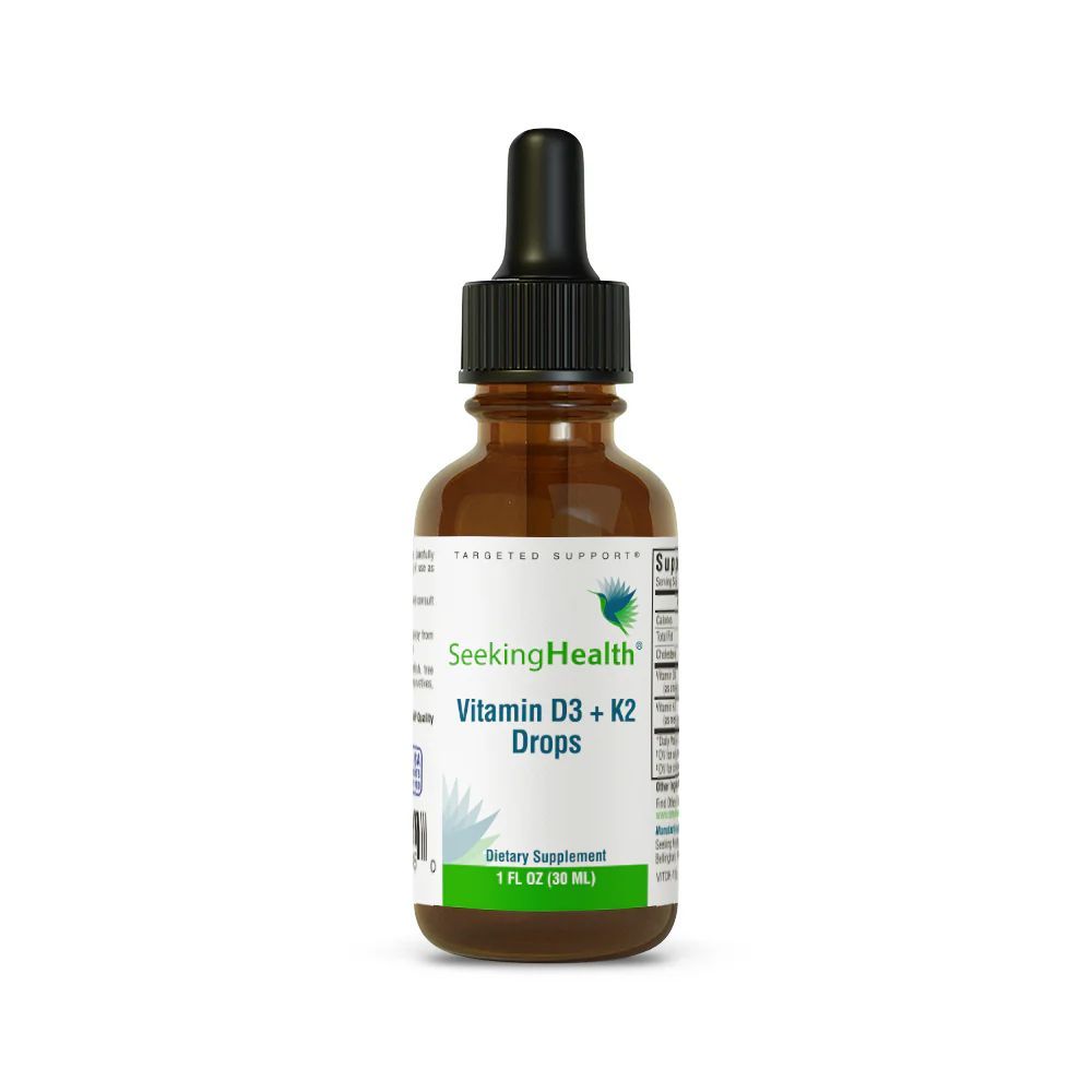 Vitamin D3 + K2 Drops (Optimal)- 900 servings- 1 floz / 30 ml