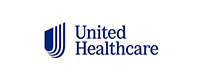 United Healthcare logo: blue shield symbol with white lines and text