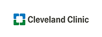 Cleveland Clinic logo: a blue and green square symbol with
