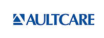 AultCare logo: blue text with a stylized triangle above the word