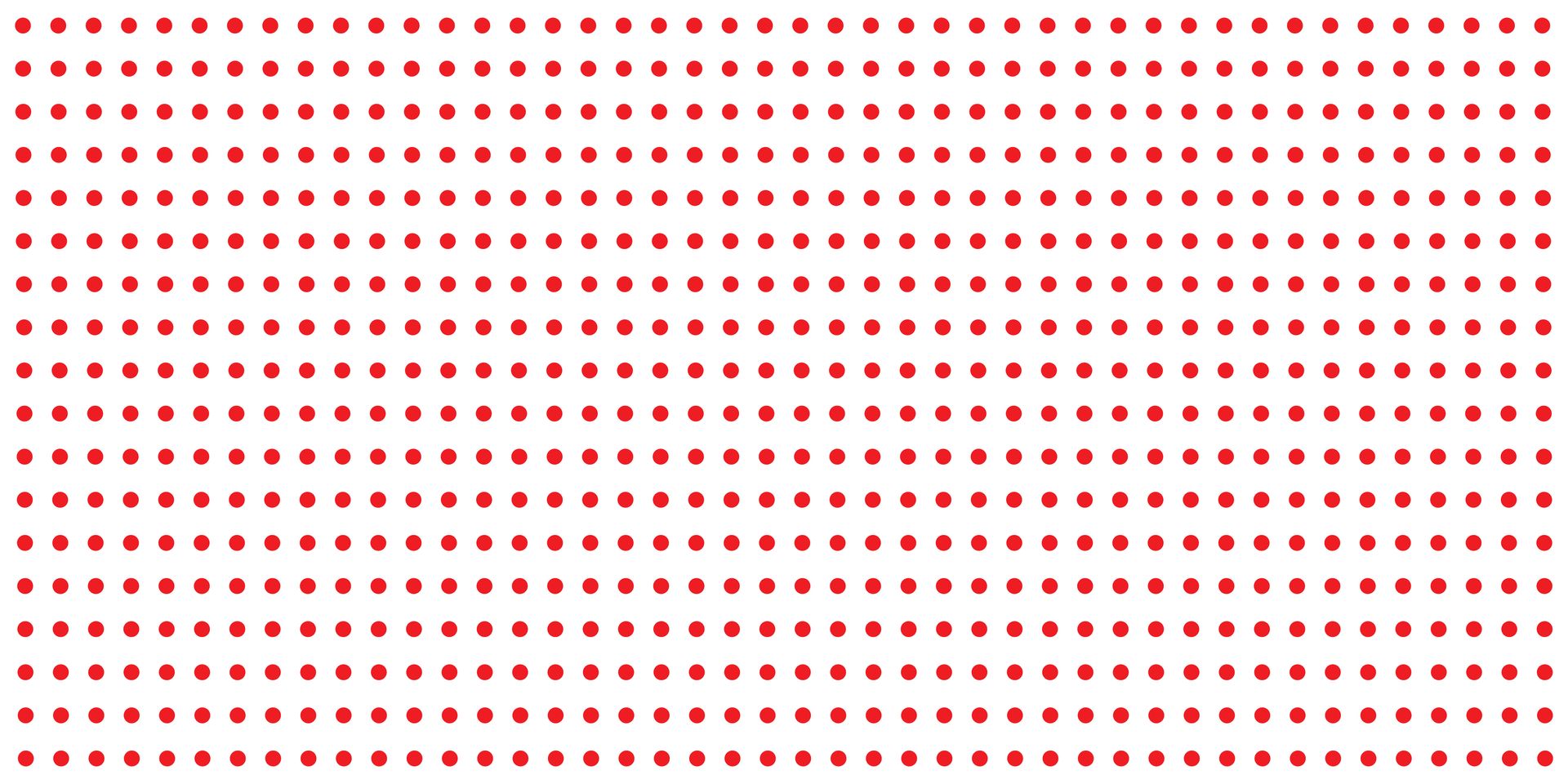 White background with a uniform grid of small red dots and dashed lines.