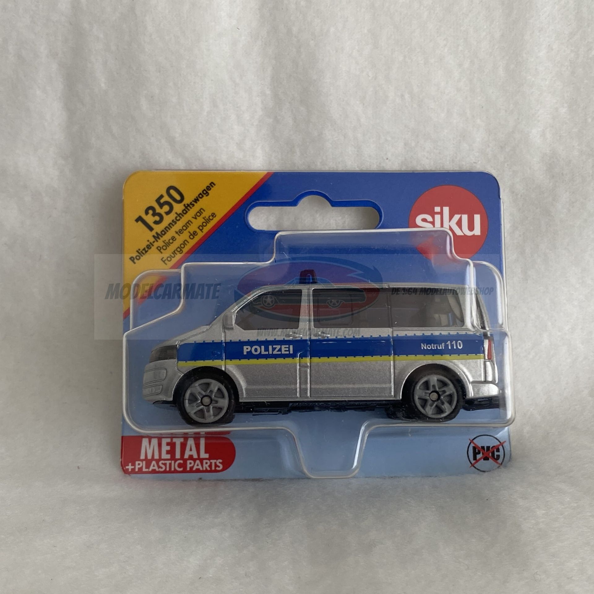 Siku 1350 VW Polizei Mannschaftswagen