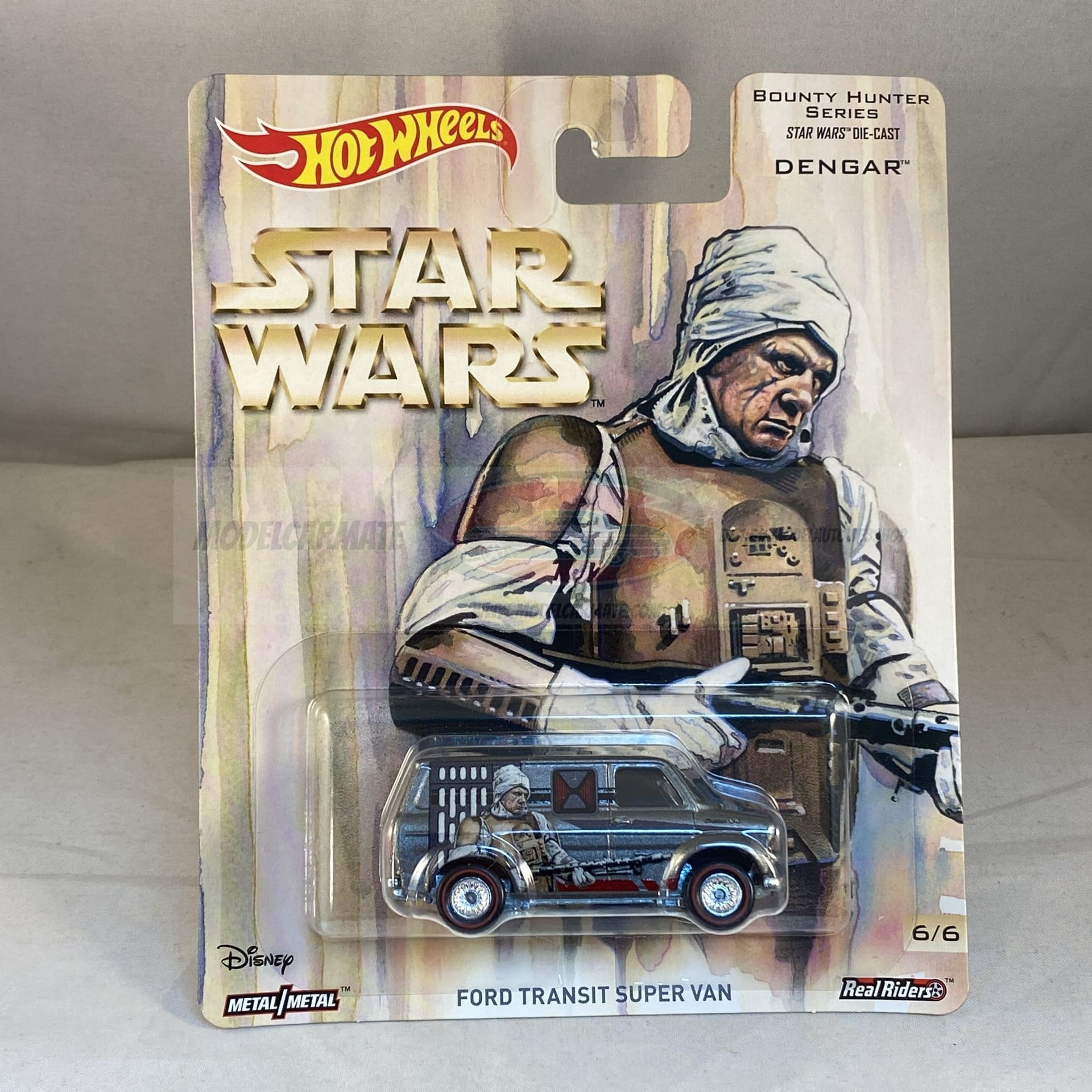 Hot Wheels Star Wars Bounty Hunter Series Dengar - Ford Transit Super Van