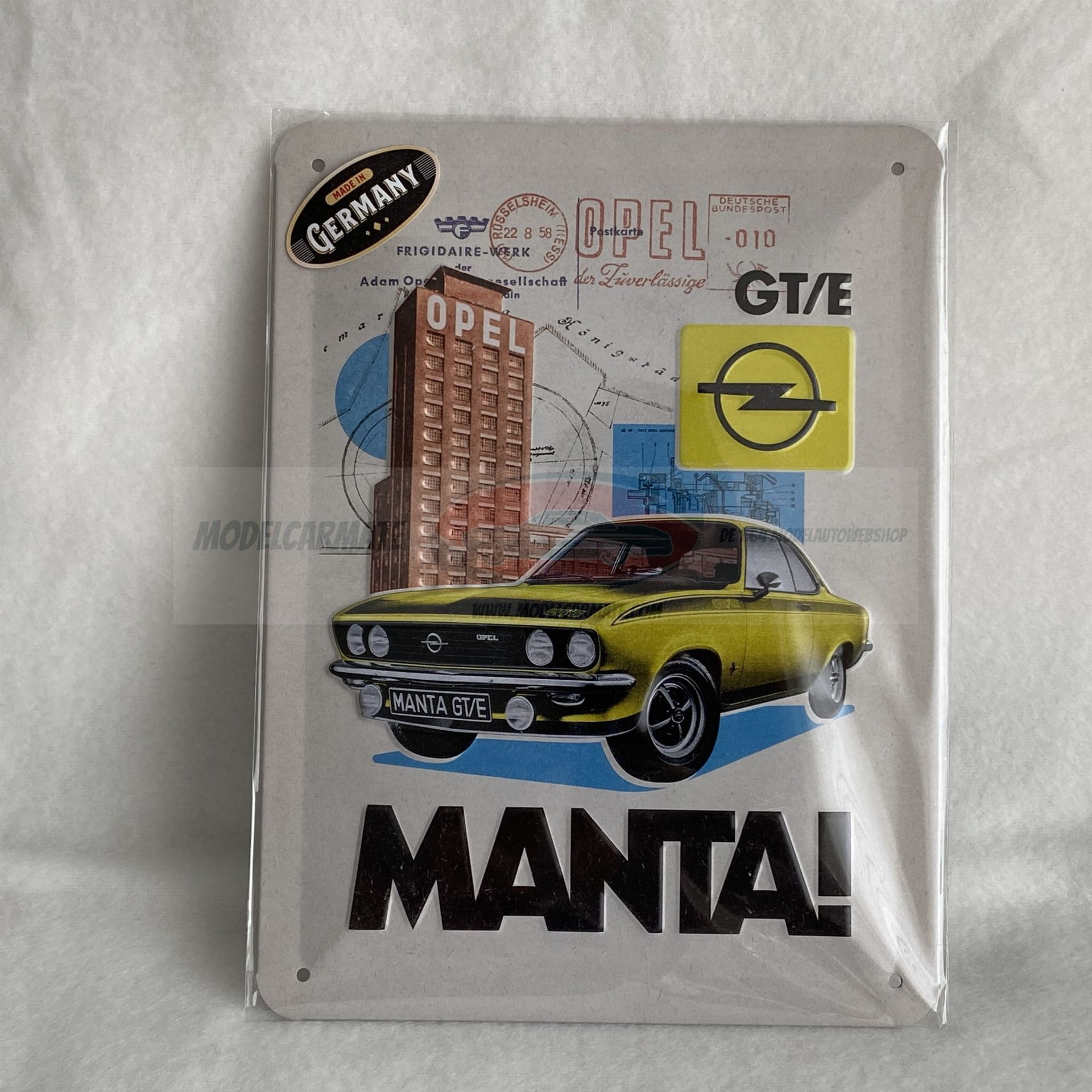 Pannello decorativo Opel Manta A GT/E 15x20cm