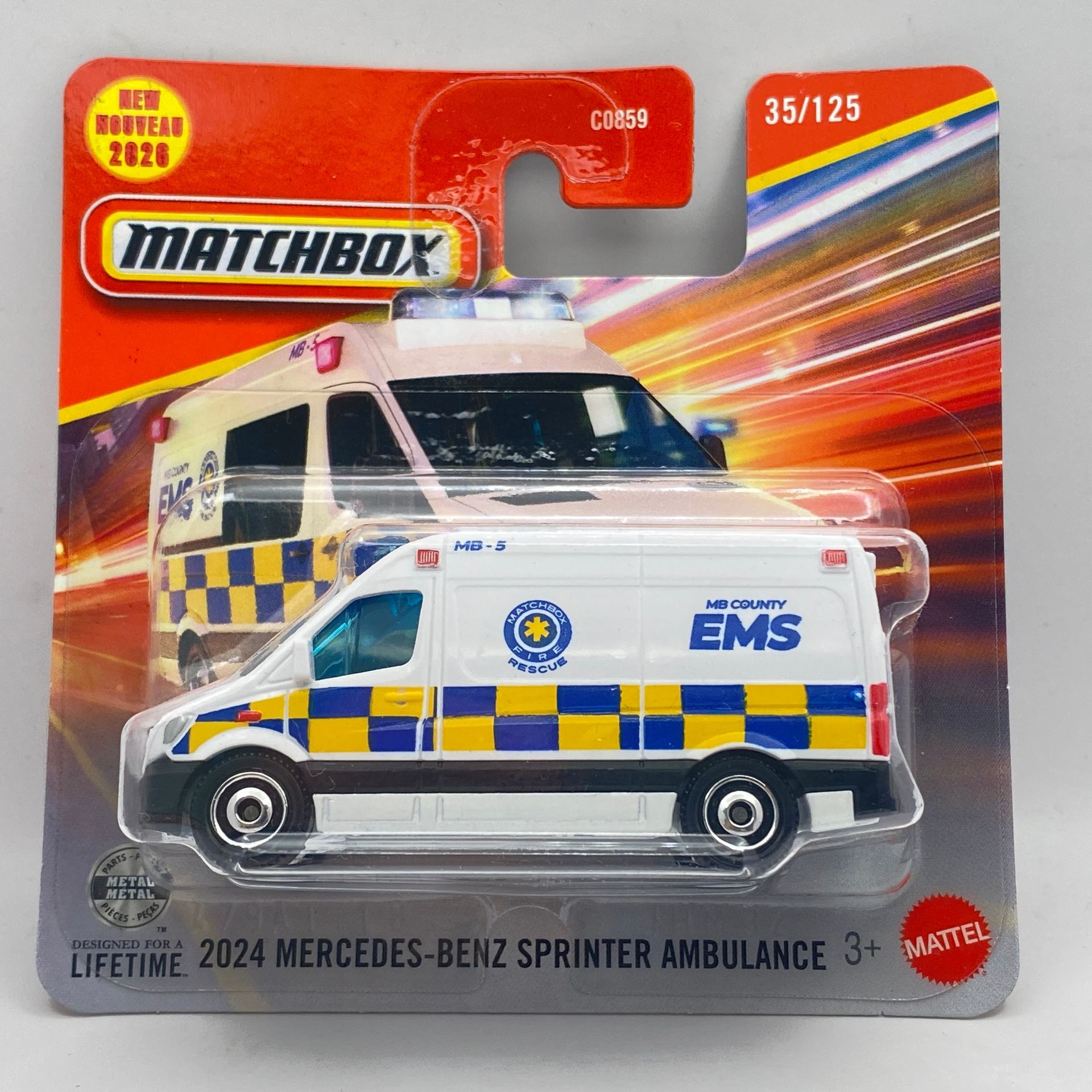 Matchbox 2024 Mercedes-Benz Sprinter Ambulance